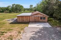 Aerial of Stable on Property