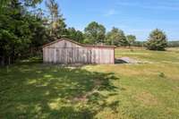 Back side of stable