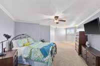 This truly unique bedroom has fantastic additional space with so many possible uses. This bedroom as has not one, but TWO walk in closets.