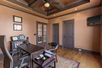 The office has direct access to the hall powder room as well as it's own walk in closet.