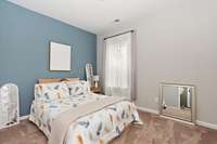 THIS IS A BEDROOM UPSTAIRS.