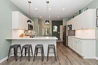Nice White Kitchen Cabinets with White Countertops.