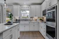 Stock Model Photo. Lots of Cabinet Space in the Kitchen