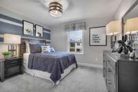 Stock Model Photo. One of three extra Bedrooms upstairs! (Not including the Primary)