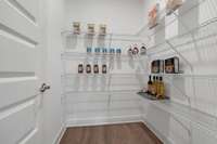 Stock Model Photo. Huge Walk-In Pantry!
