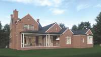 Welcome to 1705 Southwick Dr. (Lot #67) by Legend Homes! Rendering of rear elevation of the home.