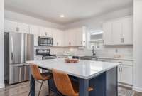 Spacious Kitchen Island