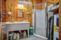 Full bathroom in barn