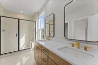 Primary bathroom *Photos are for representational purposes only and are of a similar floor plan with differing finishes*