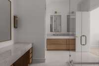 Sperate makeup vanity