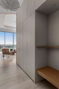 Soaring 13-foot ceilings and hardwood floors throughout