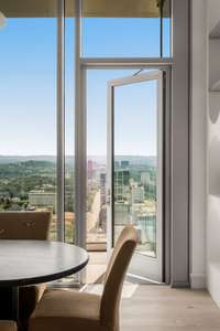 Access to balcony from dining area