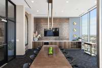 Event spaces residents are able to rent out and reserve