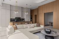Open concept layout