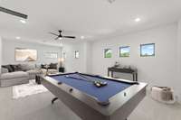 Upstairs Bonus/Game or Playroom. All Photos of Similar Homes and NOT EXACT HOME. All Finishes, Materials, Colors, & Design Will Vary Based on Buyer Customizations & Selections.