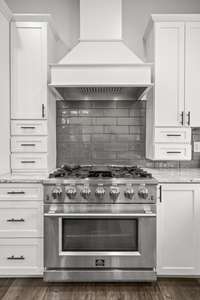Upstairs gas stove