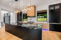 Kitchen with a view!  Abundance of cabinet space throughout.