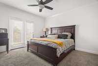 Basement level bedroom