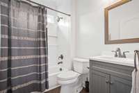 Hall bath on main level