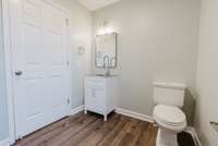 Downstairs powder room