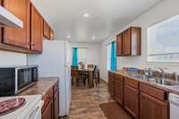 Kitchen with eat in dining