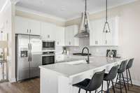 Plenty of cabinet storage