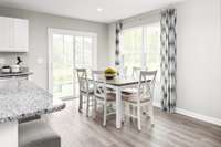Spatial dining room, plenty of room for a 6 top kitchen tables as shown. Dining room dimensions : 8’5” x 11’5”