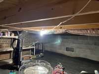 Storage under sunroom