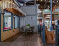 Enjoy your meals at the diner el fresco just outside the diner within your own American Main Street.