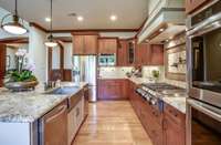 Too many cooks in the kitchen? It’s perfectly fine! Plenty of space to cook up a feast, plus the high-end appliances you expect in a home of this splendor.