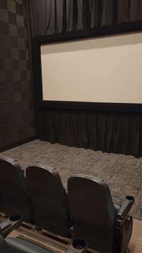 12’ wide-high contrast screen w/masking for multiple aspect ratio films