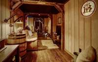 A vintage western look "Big Thunder Mountain" is based on the famous ride at Disney parks can serve as a safe place/storm shelter surrounded by 10” of concrete. (Ideal space for wine cellar at the end of room)