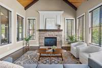 Love the vaulted ceilings!