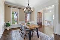 Large formal dining room.