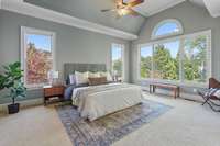 The primary bedroom is on the main level.