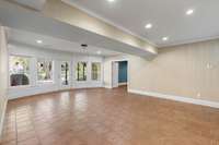 The finished basement!