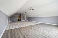 HUGE Bonus room above garage