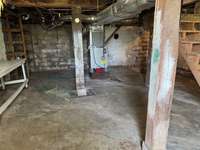 Unfinished basement.