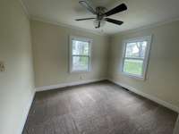 New carpet and fresh paint in bedrooms.