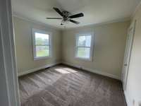 New carpet and fresh paint.