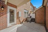 The private back patio, ideal for grilling & outdoor furniture, perfect for relaxing and enjoying TN evenings.