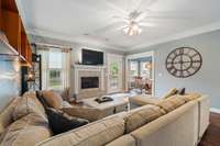 Another view of the living area creating an inviting and open atmosphere.