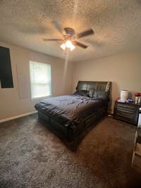 Standard bedrooms upstairs w/ walkthrough / hallway bath.