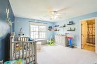 3rd bedroom upstairs with a full bathroom