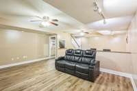 Basement entertainment room