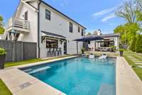 Just in time for summer! Perfect for pool parties, or a quiet retreat on the lounge chairs. Complete with a Pool Bar!