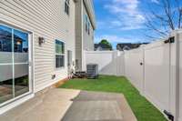 Perfect space for pets, a flower/herb garden, patio seating and a grille!