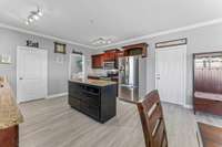 Check out this spacious kitchen! Center island makes it easy for more than one person to work on meals