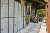 Storage lockers on Front Porch Remain with the property