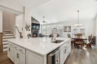 Open concept layout and flood of natural light.